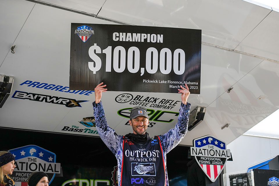 Brandon Perkins Goes Wire-To-Wire and dominates Pickwick Lake